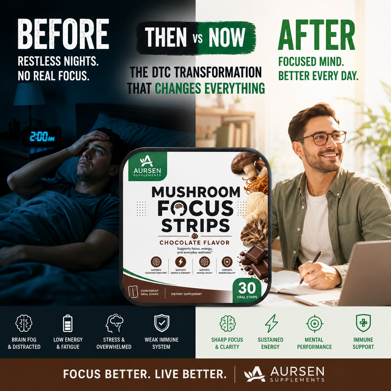 Mushroom Focus Strips