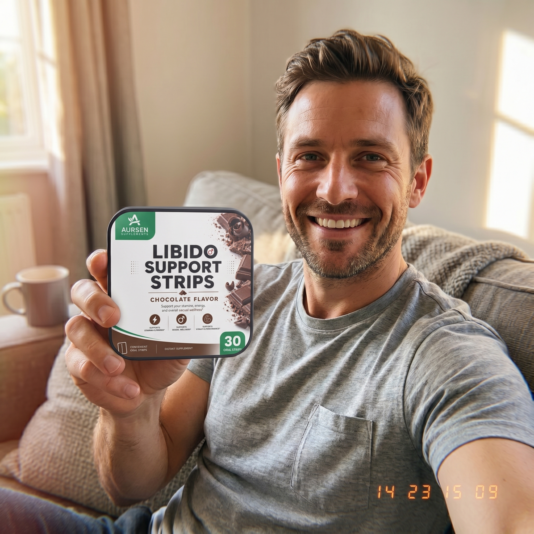 Libido Support Strips – Natural Vitality & Stamina Oral Strips with Cordyceps & Shilajit